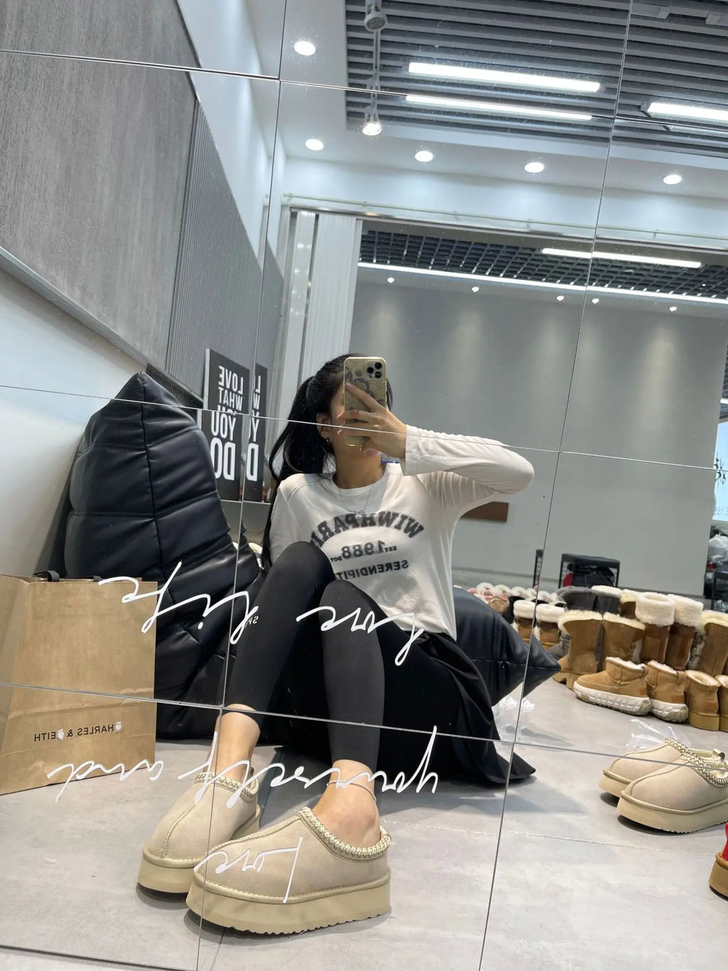 PRUGGI automne hiver fond épais tissé en peau de mouton bottes femmes sans lacet bottes de neige décontracté bout rond plate-forme bottines