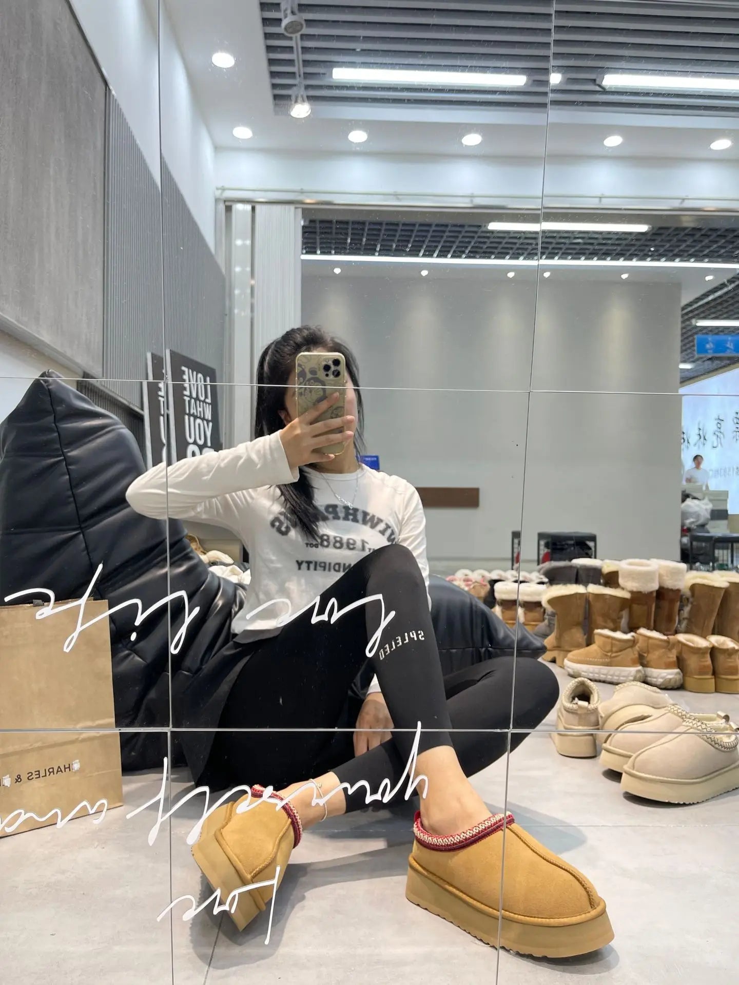 PRUGGI automne hiver fond épais tissé en peau de mouton bottes femmes sans lacet bottes de neige décontracté bout rond plate-forme bottines